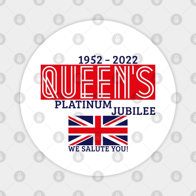 Queen’s Platinum Jubilee (V2 / 2C) Magnet by MrFaulbaum